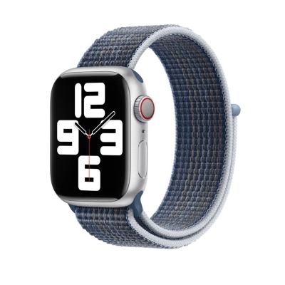 Apple Watch 38mm Zore KRD-03 Hasır Kordon Storm Blue