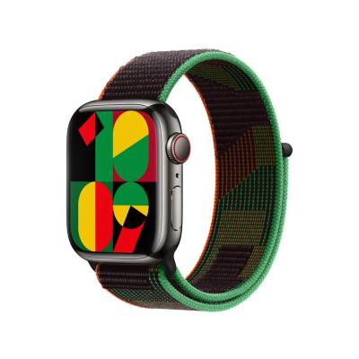 Apple Watch 38mm Zore KRD-03 Hasır Kordon Black Unity