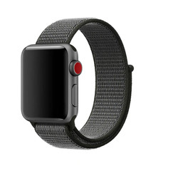 Apple Watch 38mm Zore KRD-03 Hasır Kordon Siyah