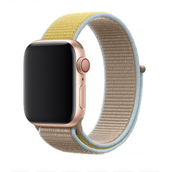 Apple Watch 38mm Zore KRD-03 Hasır Kordon Gold