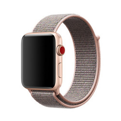 Apple Watch 38mm Zore KRD-03 Hasır Kordon Rose Gold