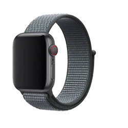 Apple Watch 38mm Zore KRD-03 Hasır Kordon Koyu Gri