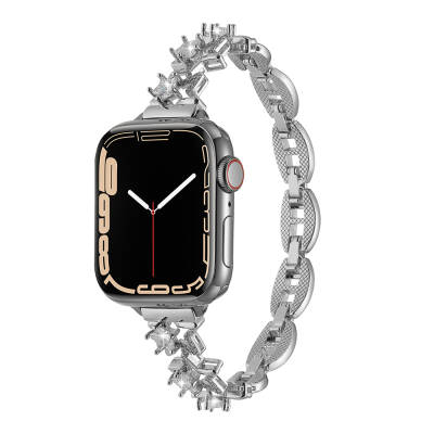 Apple Watch 38mm Zore KRD-104 Metal Kordon Gümüş