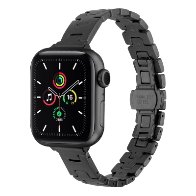 Apple Watch 38mm Zore KRD-150 Metal Band Strap Black