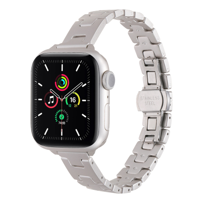 Apple Watch 38mm Zore KRD-150 Metal Kordon Strap Kayış Starlight