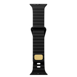 Apple Watch 38mm Zore KRD-73 Silikon Kordon Siyah