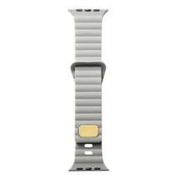 Apple Watch 38mm Zore KRD-73 Silikon Kordon Krem