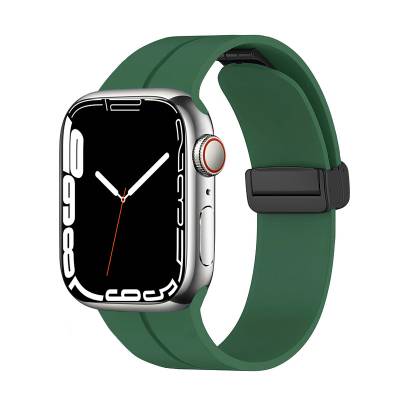 Apple Watch 38mm Zore KRD-84 Silikon Kordon Koyu Yeşil