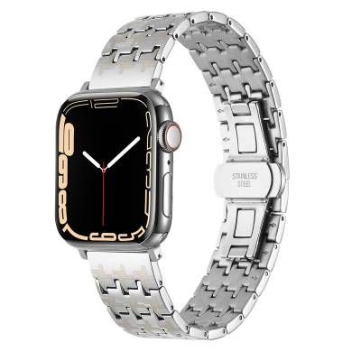 Apple Watch 38mm Zore KRD-86 Metal Band Silver