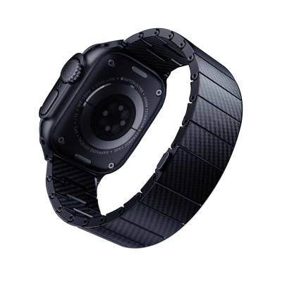 Apple Watch 38mm Zore KRD-90 600D Carbon Fiber Band Black