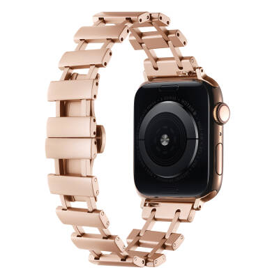 Apple Watch 38mm Zore KRD-96 Metal Band Rose Gold