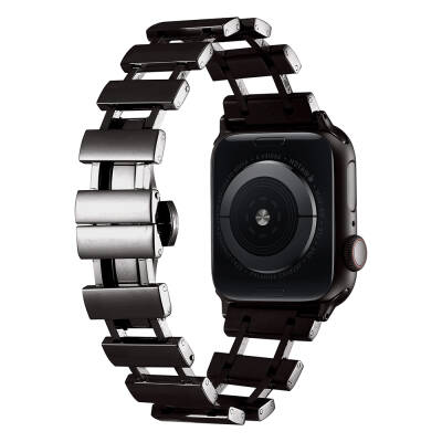 Apple Watch 38mm Zore KRD-96 Metal Kordon Siyah