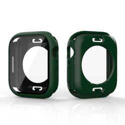 Apple Watch 40mm 360 Derece Korumalı Kasa ve Ekran Koruyucu Zore Watch Gard 12 Koyu Yeşil