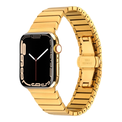 ​​​Apple Watch 40mm Kordon KRD-79 Metal Strap Kayış Gold
