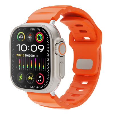 Apple Watch 40mm KRD-143 Silikon Kordon Turuncu