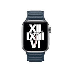 ​​​Apple Watch 40mm KRD-34 Deri Kordon Lacivert