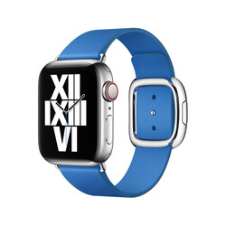 ​​​Apple Watch 40mm KRD-42 Deri Kordon Mavi