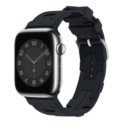 Apple Watch 40mm KRD-92 Silikon Kordon Midnight
