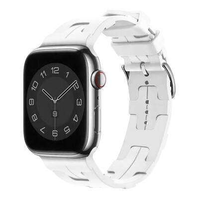Apple Watch 40mm KRD-92 Silikon Kordon Beyaz