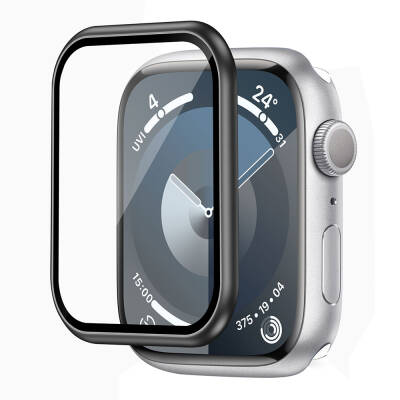 Apple Watch 40mm Wiwu Wi-JD106 Easy Install Akıllı Saat Temperli Cam Ekran Koruyucu Siyah