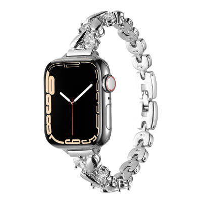 Apple Watch 40mm Zore KRD-103 Metal Kordon Gümüş
