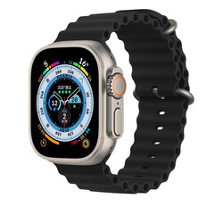 Apple Watch 40mm Zore KRD-75 Silikon Kordon Siyah