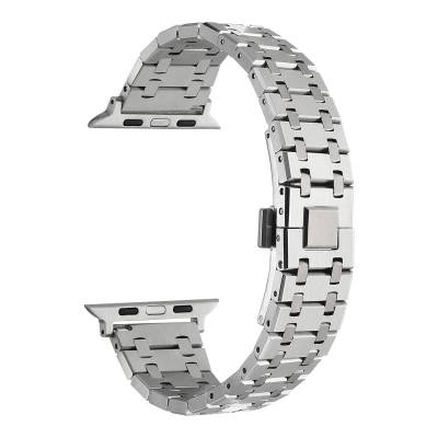Apple Watch 40mm Zore KRD-83 Metal Kordon Gümüş