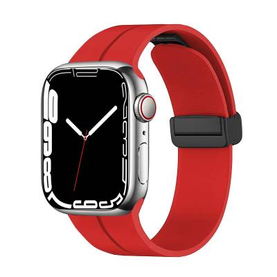 Apple Watch 40mm Zore KRD-84 Silikon Kordon Kırmızı