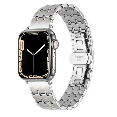 Apple Watch 40mm Zore KRD-86 Metal Kordon Gümüş