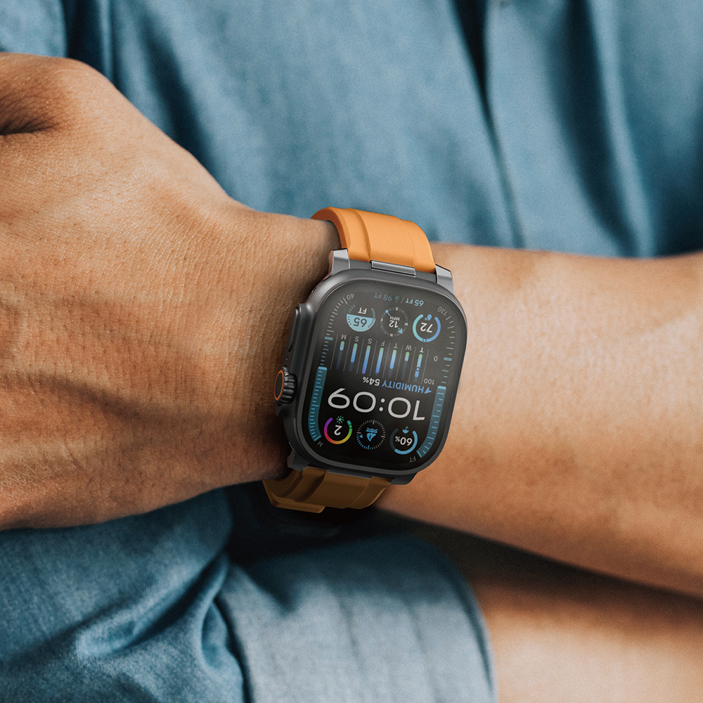 Apple Watch 42mm Amazingthing Titan Chrono Silicone Band - 14