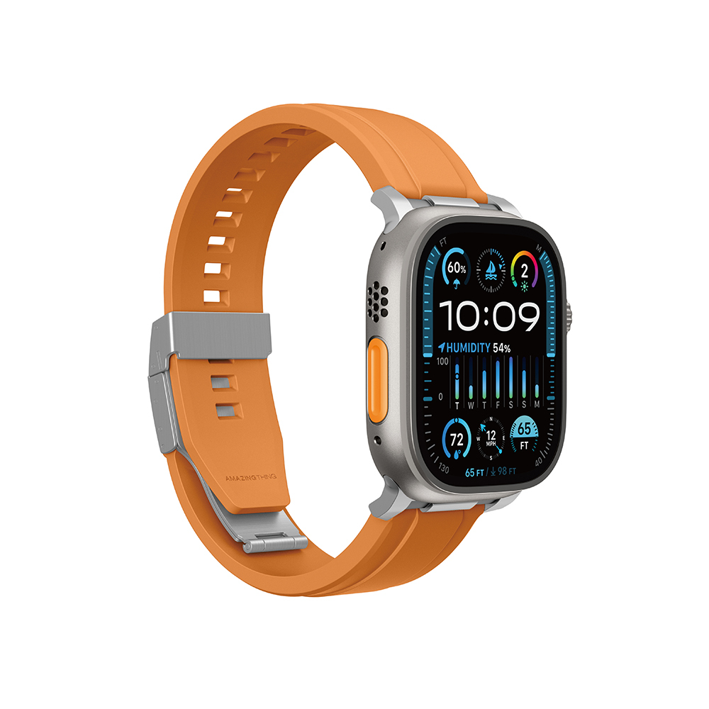 Apple Watch 42mm Amazingthing Titan Chrono Silikon Kordon - 8