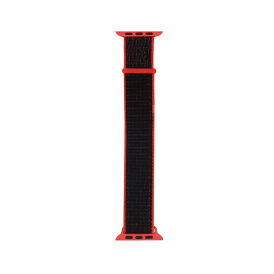 Apple Watch 42mm Band Band-03 Series Mesh Strap Strap Kırmızı-Siyah