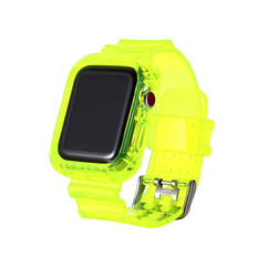 Apple Watch 42mm KRD-27 Silikon Kordon Sarı