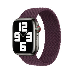 Apple Watch 42mm KRD-32 Medium Band Koyu Mor