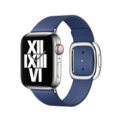 ​​​Apple Watch 42mm KRD-42 Leather Band Navy blue