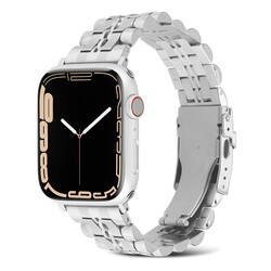 ​​​Apple Watch 42mm KRD-54 Metal Kordon Gümüş