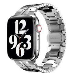 ​​​Apple Watch 42mm KRD-63 Metal Kordon Gümüş
