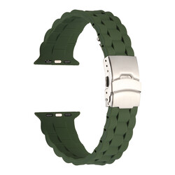 Apple Watch 42mm KRD-72 Silicone Cordon Dark Green