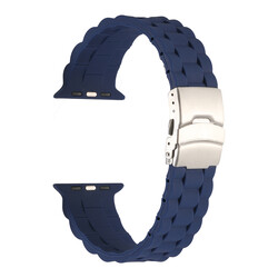 Apple Watch 42mm KRD-72 Silicone Cordon Navy blue
