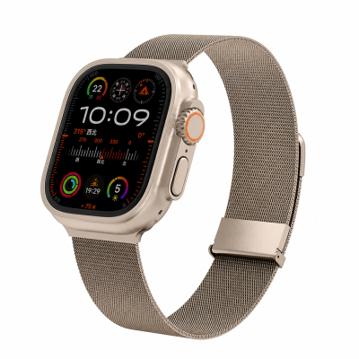 Apple Watch 42mm Wiwu MagFlex Secure Serisi Metal Kordon Gold