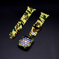 Apple Watch 42mm Zore 3 in 1 Army Kordon Yeşil