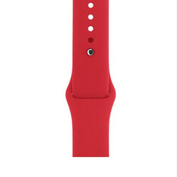 Apple Watch 42mm Zore Klasik Kordon Kırmızı