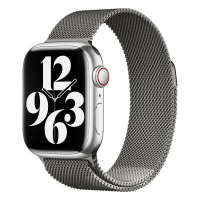 Apple Watch 42mm Zore KRD-01 Metal Kordon New Gray