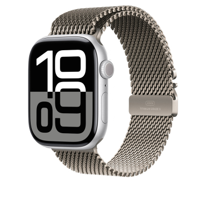 Apple Watch 42mm Zore KRD-100 Titanyum Hasır Kordon Titanyum