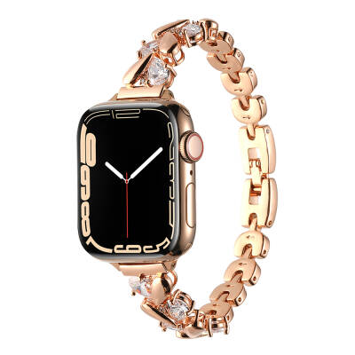 Apple Watch 42mm Zore KRD-103 Metal Kordon Rose Gold
