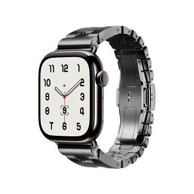 Apple Watch 42mm Zore KRD-125 Metal Kordon Strap Kayış Siyah