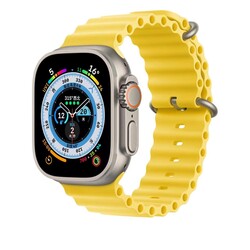 Apple Watch 42mm Zore KRD-75 Silikon Kordon Sarı