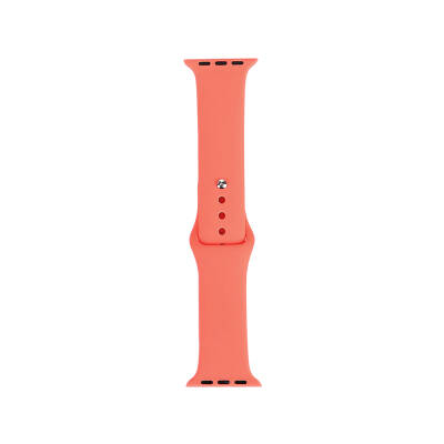 Apple Watch 44mm Band Series Classic Band Silicone Strap Strap Apricot Orange