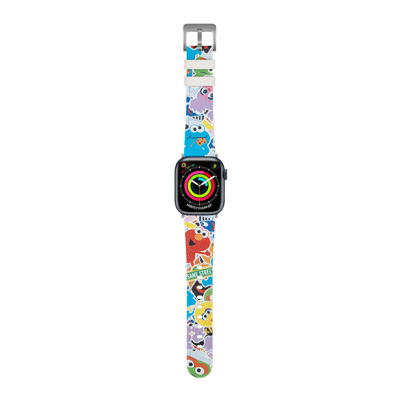 Apple Watch 44mm Casebang Sesame Street Serisi Deri Saat Kordon - 2