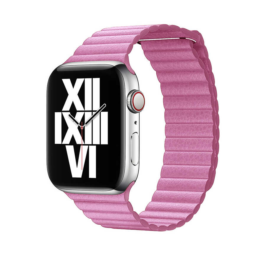 Apple Watch 44mm KRD-09 Deri Lop Kordon - 16